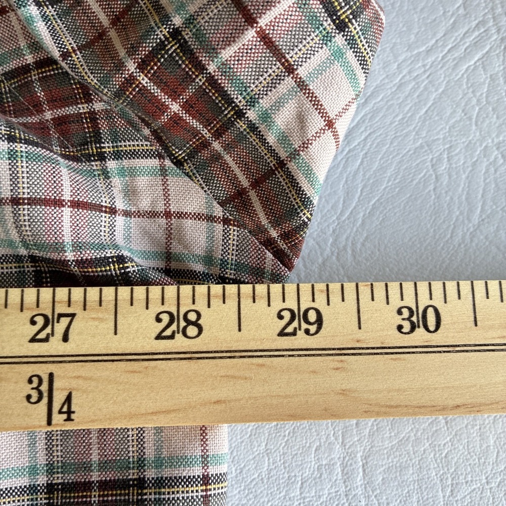 Men's 4XL Ralph Lauren Beige Label Big Shirt XL Plaid Pony 90s Distressed Read - Picture 10 of 16